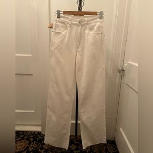 Vintage 90s High Waist Denim Boyfriend Fit Jeans - White - Size 25